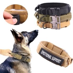 Pet Collar For Dog & Cat; Adjustable Nylon Outdoor Dog Collars For Medium Large Dogs; Dog Collar (Color: Black)