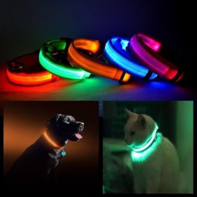 LED PET Safety Halo Style Collar (Color: Red)