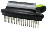 Pet Life Flex Series 2-in-1 Dual-Sided Grooming Undercoat Pet Rake and Deshedder