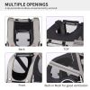 Yellow Outdoor Heavy Duty Foldable Utility Pet Stroller Dog Carriers Bicycle Trailer